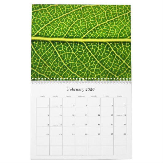 Bladeren! Agenda Kalender (Feb 2026)