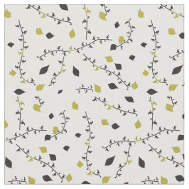 bladeren art groen wit mode stof