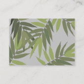 Bladeren artistiek elegant visitekaartje (Achterkant)