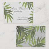 Bladeren artistiek elegant visitekaartje (Voorkant / Achterkant)