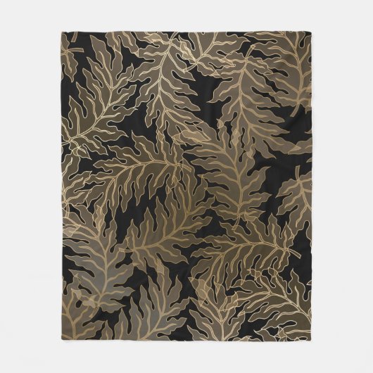  bladeren Baroque Fleece Blanket (Voorkant)