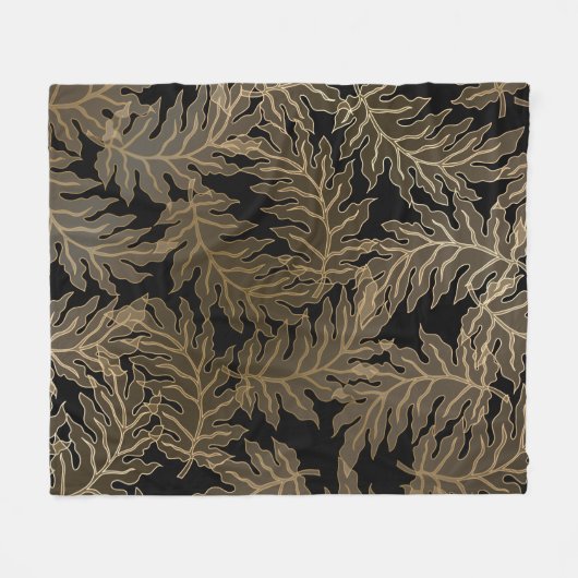  bladeren Baroque Fleece Blanket (Voorkant (Horizontaal))