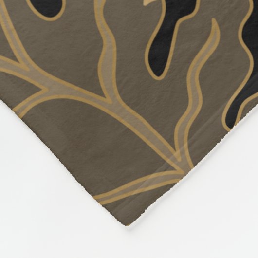  bladeren Baroque Fleece Blanket (Hoek)