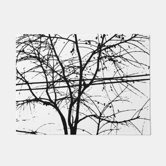 Bladeren, bijkantoren en stroomleidingen in de Her Deurmat (Voorkant)