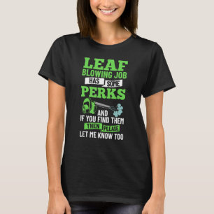 Bladeren blaasbalkblaasschort t-shirt