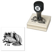 Bladeren Bladerbloemige Bloembos Rubberstempel (Gestempeld)
