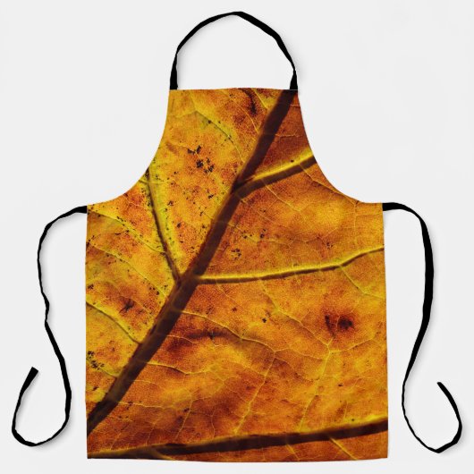 Bladeren bladeren herfst textuur schort (Voorkant)