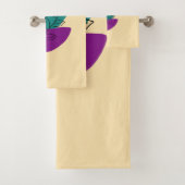 Bladeren boho illustratie bad handdoek (Insitu)