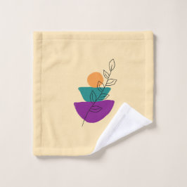 Bladeren boho illustratie bad handdoek