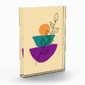 Bladeren boho illustratie fotoblokken (Links)