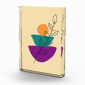 Bladeren boho illustratie fotoblokken (Rechts)