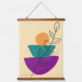 Bladeren boho illustratie hangend wandkleed