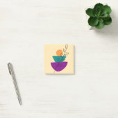 Bladeren boho illustratie post-it® notes (Kantoor)