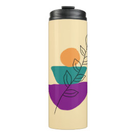 Bladeren boho illustratie thermosbeker