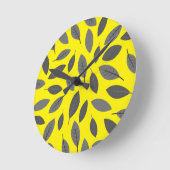 Bladeren boven Geel Ronde Klok (Hoek)