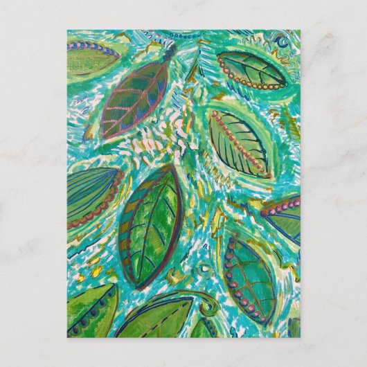 bladeren briefkaart (Voorkant)