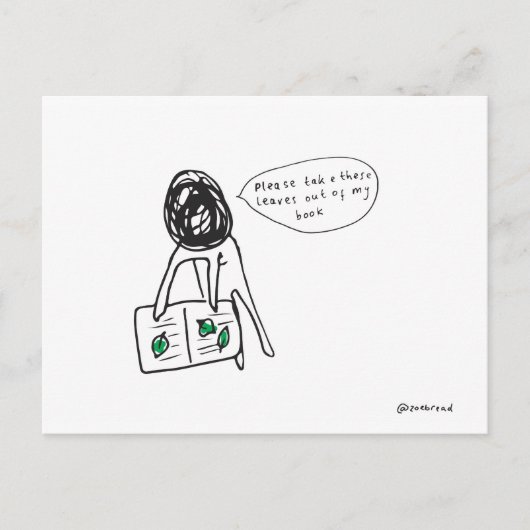 bladeren briefkaart (Voorkant)