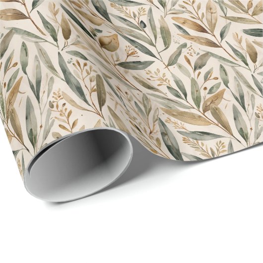 Bladeren cadeaupapier (Rol Hoek)