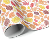 bladeren cadeaupapier (Rol Hoek)