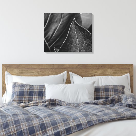 bladeren canvas afdruk (Insitu (Slaapkamer))