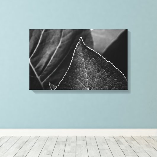 bladeren canvas afdruk (Insitu (Houten vloer))