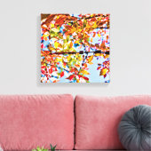 Bladeren Canvas Afdruk (Insitu (Woonkamer))