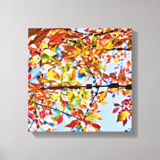 Bladeren Canvas Afdruk (Voorkant)