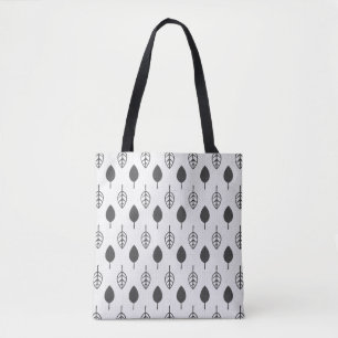 bladeren canvas tas