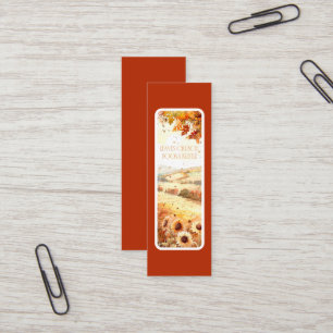 Bladeren Crunch Books Rustle - Bladwijzer Kaart Mini Visitekaartje