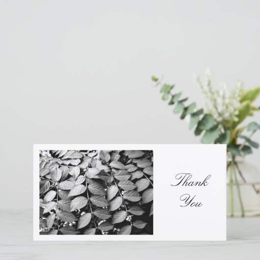 Bladeren - Dank je wel Bedankkaart (Staand voorkant)