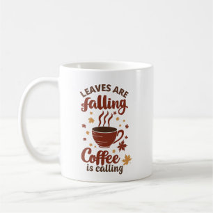 Bladeren die vallen, koffie die roept, herfst koffiemok