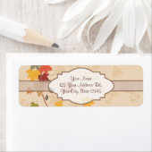 Bladeren, druiven en linten - etiket (Insitu)