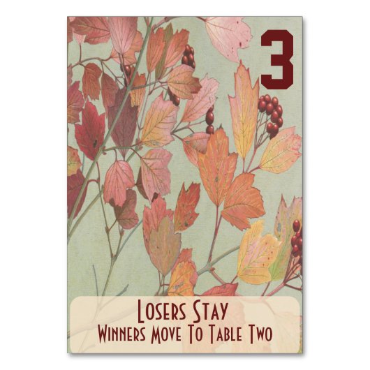 Bladeren en bessen Bunco #3 Kaart (Voorkant)