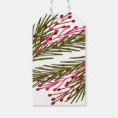 Bladeren en bessen cadeaulabel (Achterkant)