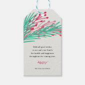 Bladeren en bessen cadeaulabel (Voorkant)