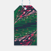 Bladeren en bessen cadeaulabel (Achterkant)