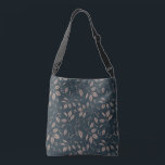 Bladeren en bessen - Donkerbruin, Tan Scarf Crossbody Tas<br><div class="desc">Een tas boven de schouder,  ontworpen met een bruin en bruin herhalingspatroon</div>