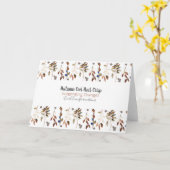 Bladeren en bessen kaart (Gele Bloem)