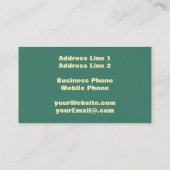 bladeren en bessen kruidengeneesmiddelen visitekaartje (Achterkant)