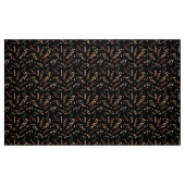 Bladeren en bessen op zwart stof (Fat Quarter)