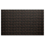 Bladeren en bessen op zwart stof (Yard (91,4 cm))