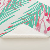 Bladeren en bessen sherpa deken (3/4)