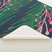 Bladeren en bessen sherpa deken (3/4)