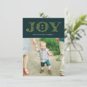 Bladeren en bessen Vakantie Fotokaart Feestdagenkaart (Staand voorkant)