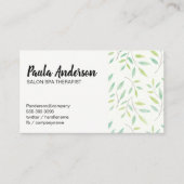 Bladeren en bijkantoren visitekaartje (Voorkant)