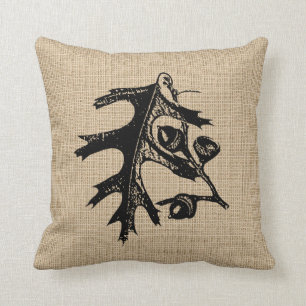 Bladeren en blaaspijp kussen