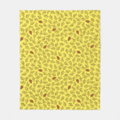 Bladeren en bladeren fleece deken (Voorkant)