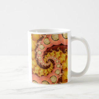 Bladeren en bloemen koffiemok
