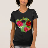 Bladeren en bloemen t-shirt (Voorkant)