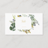 Bladeren en bloemzwavel, grensnummer plaatskaartje (Voorkant)